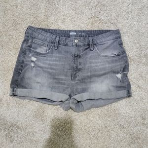 Old Navy O.G. short high rise. grey jean denim shorts